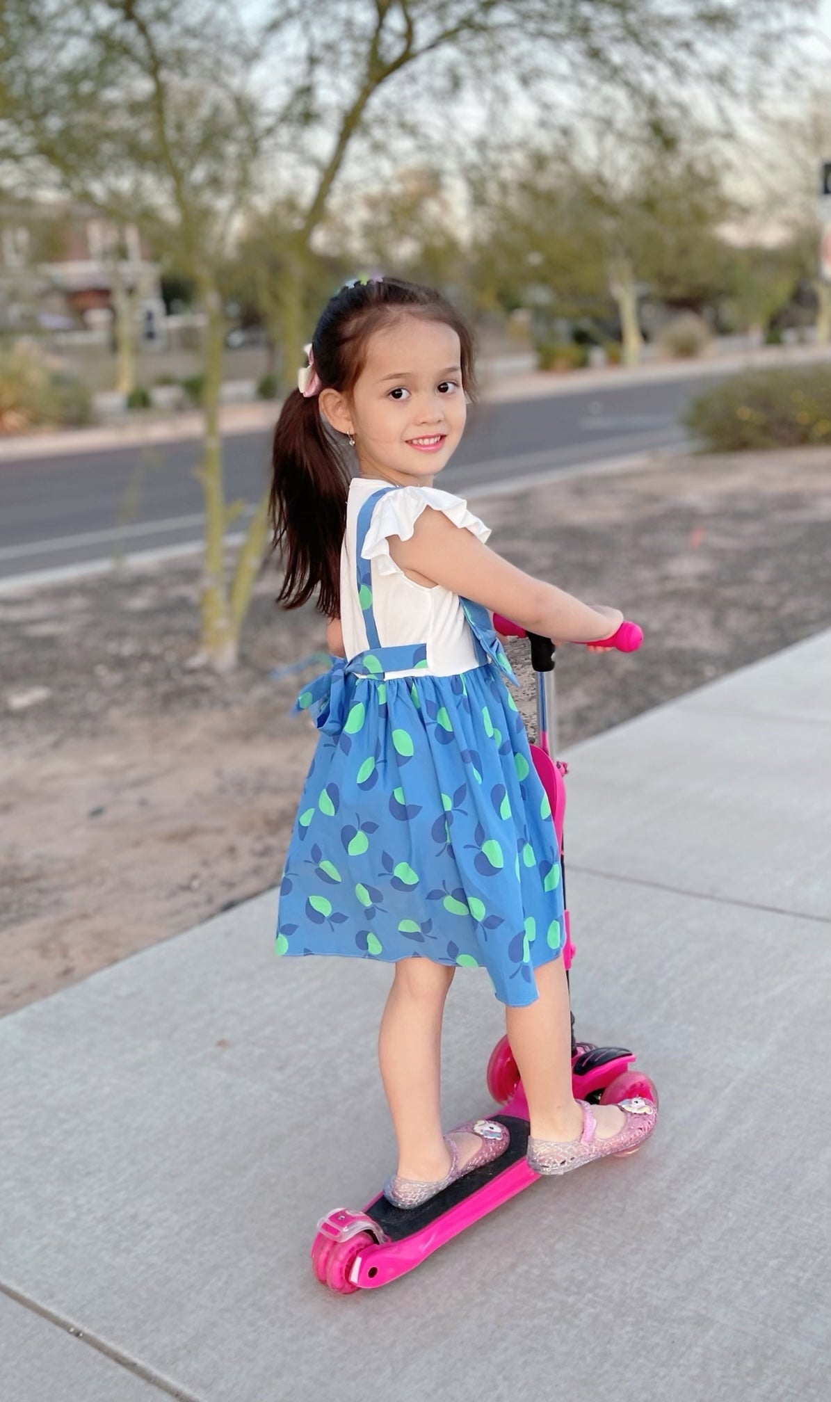 Girl's Big Bow Dress