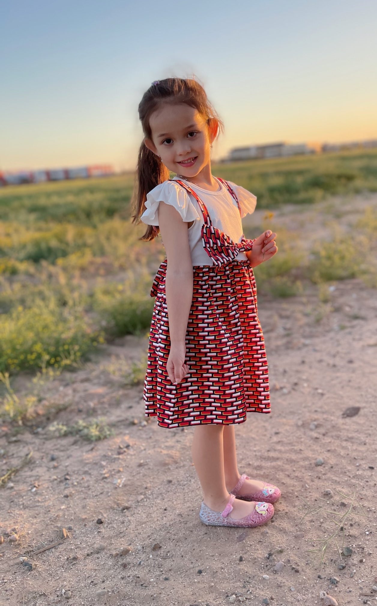 Girl's Big Bow Dress