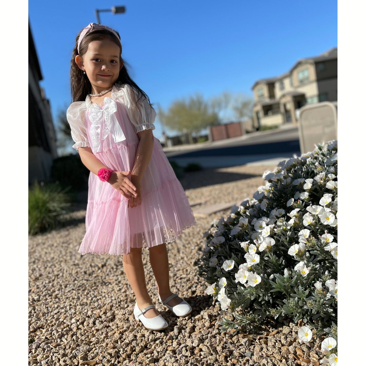 Girls Half Sleeve Dress