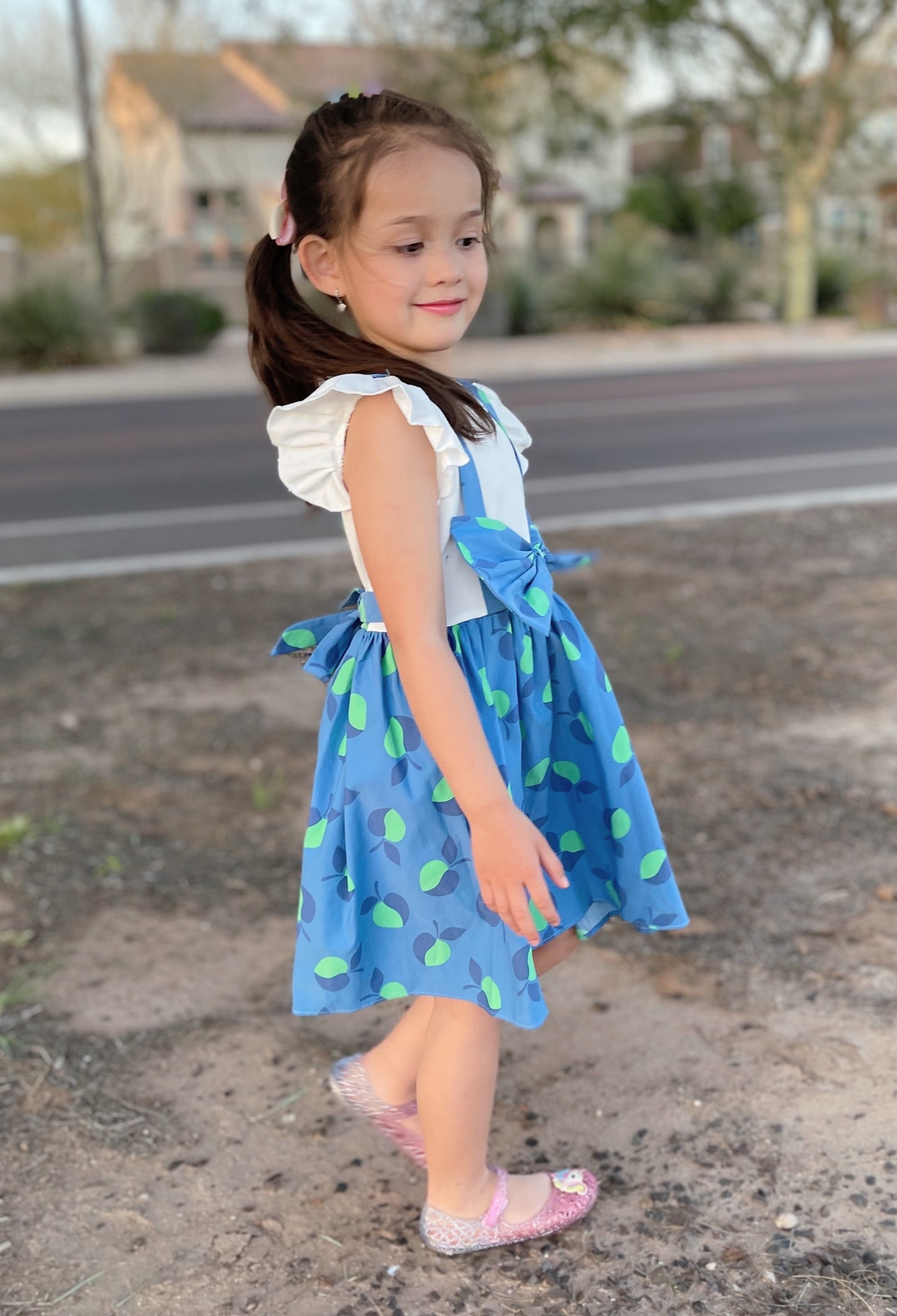 Girl's Big Bow Dress