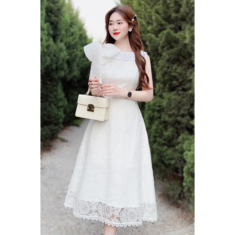 Han Lace Dress White