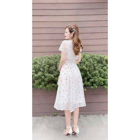 White Floral Dress