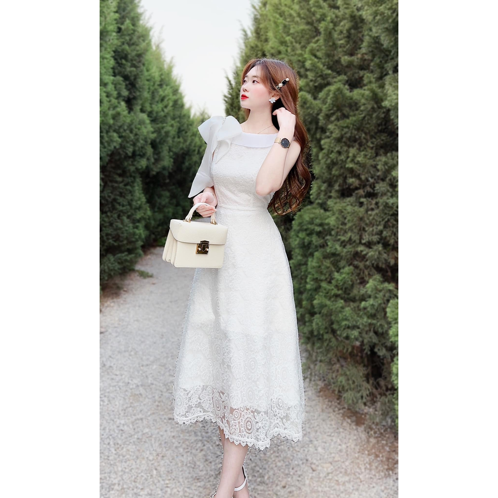 Han Lace Dress White