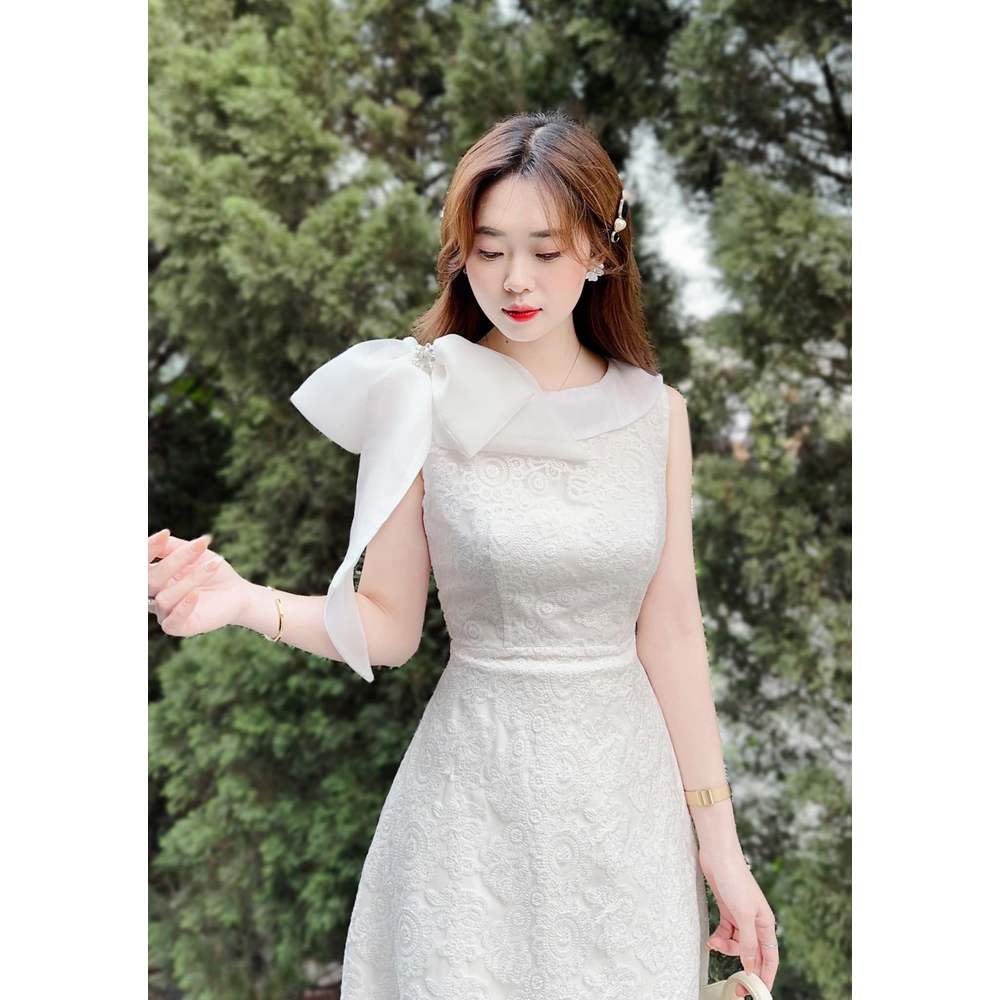 Han Lace Dress White