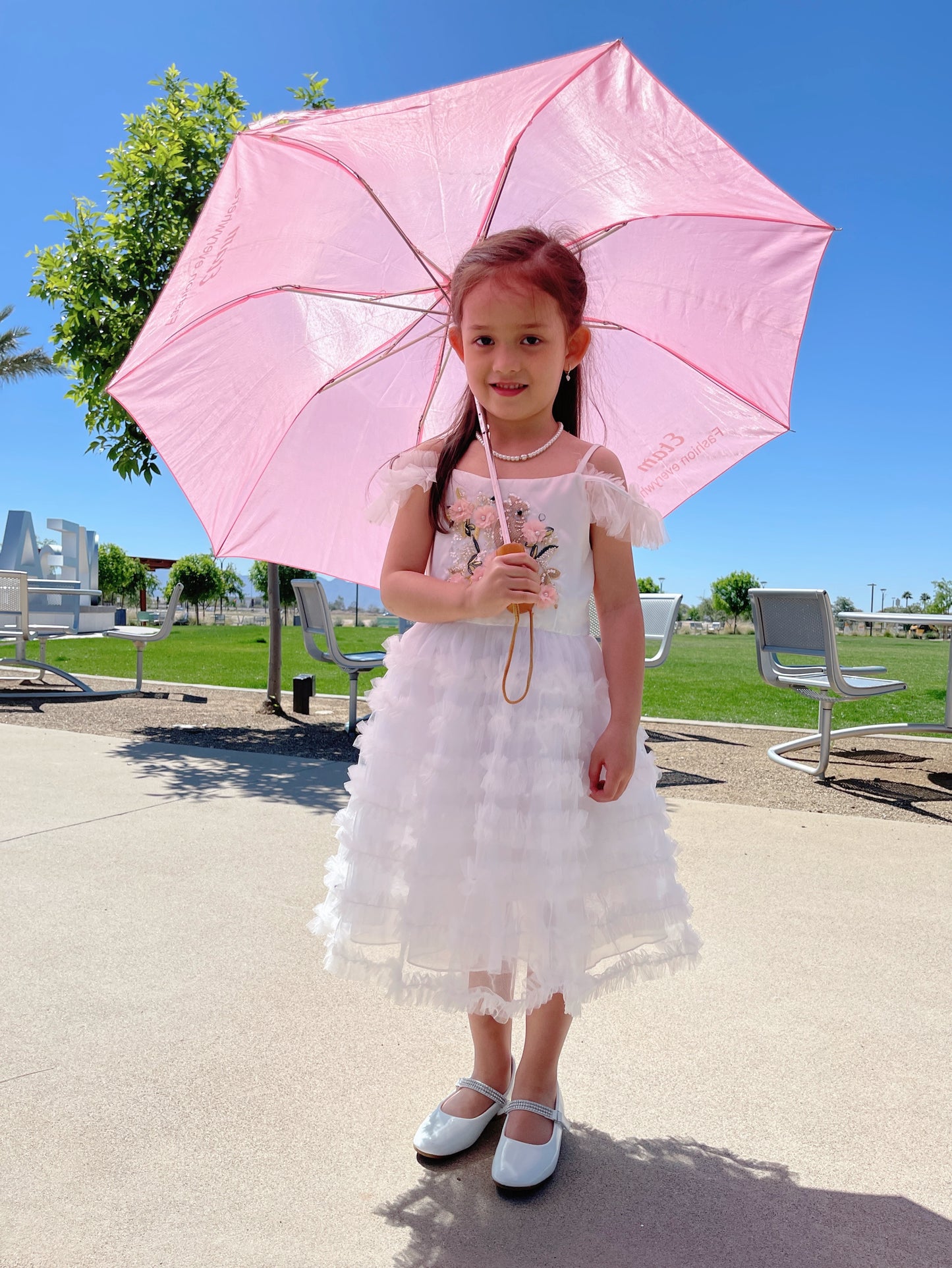 Short Sleeve Tulle Dress